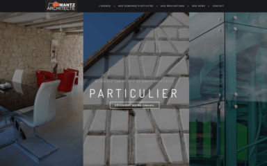 Découvrez le nouveau site de L’architecte Mantz