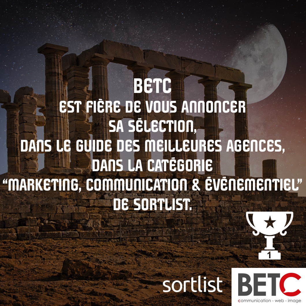 BETC est fière de vous annoncer sa sélection, dans le Guide des Meilleures Agences