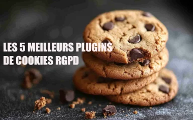 Cookies empilés avec le texte 