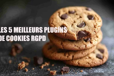 Cookies empilés avec le texte 