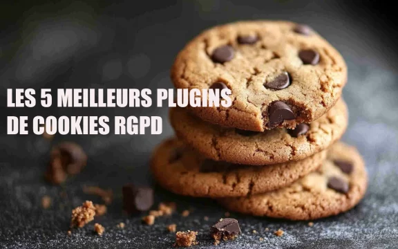 Cookies empilés avec le texte 